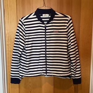 Vineyard Vines Striped Fleece Jacket